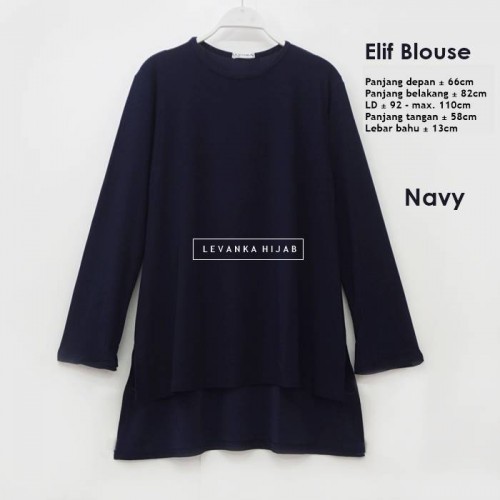 Elif-006 Baju Atasan Polos Jersey Korea